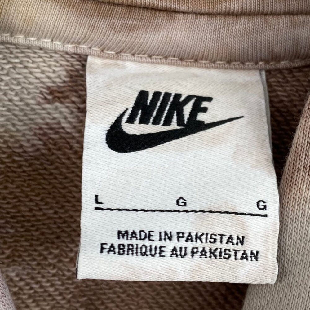 Nike Tan Acid Print Basic Pullover Sweatshirt | S… - image 3